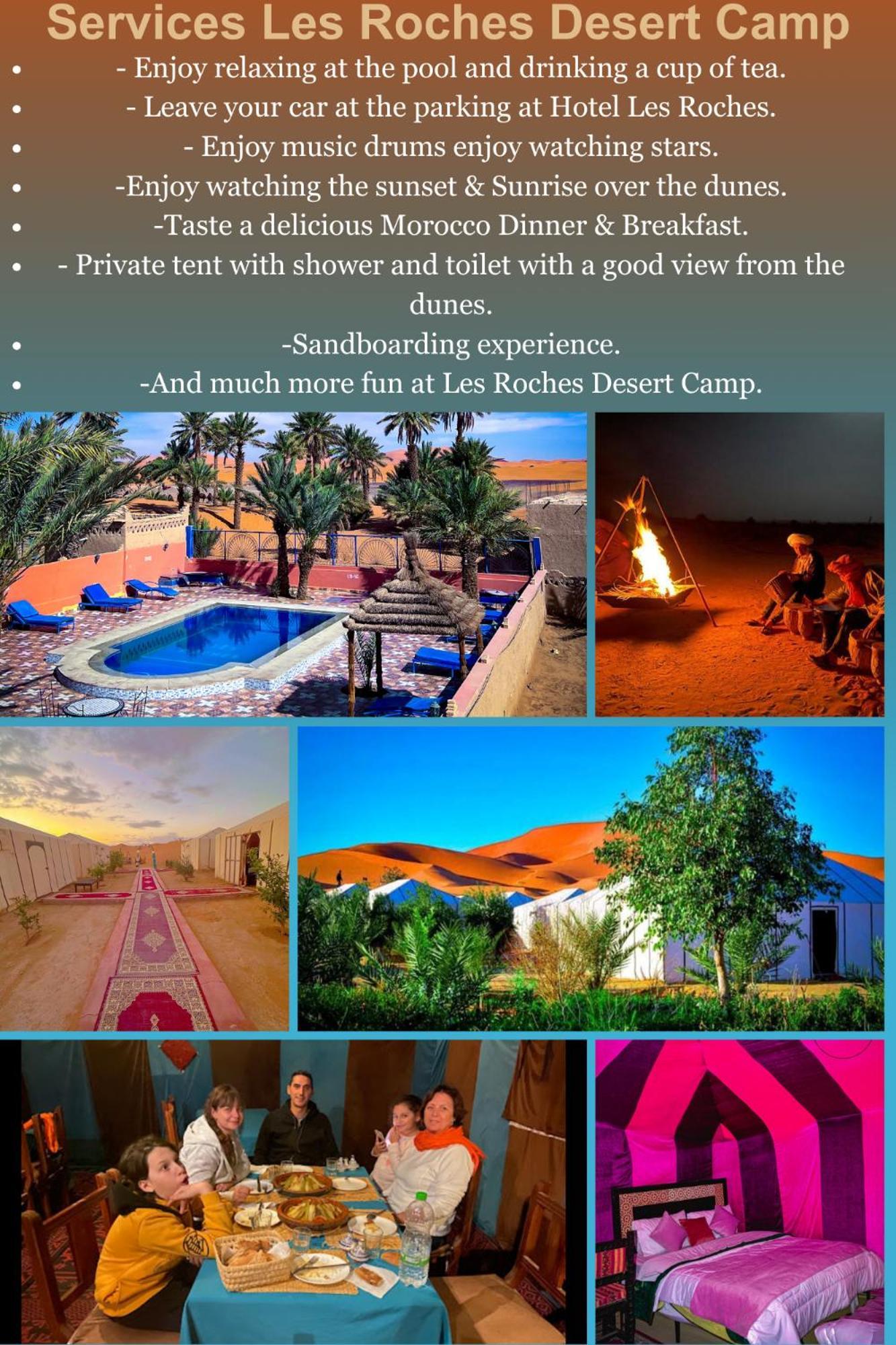 Les Roches Desert Camp Merzouga Ngoại thất bức ảnh